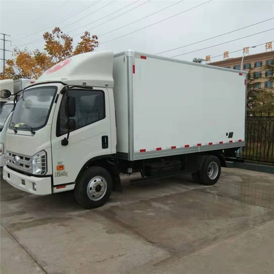 鎮江藍牌4米2水產品鮮活運輸冷藏車整車配置價格表